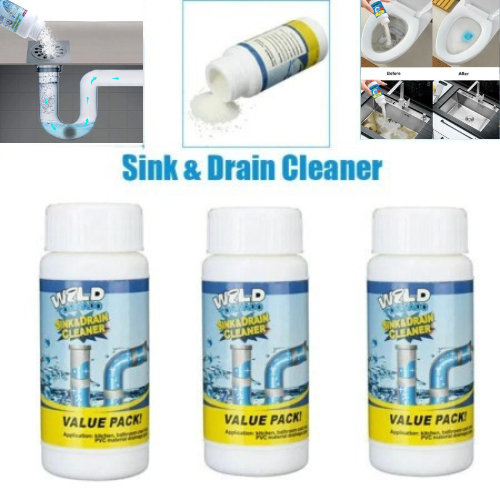 (3 PAC) Wild Tornado Sink & Drain Cleaner – Value Pack